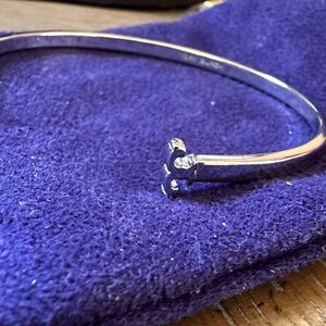 Tory Burch Silver Bangle Bracelet